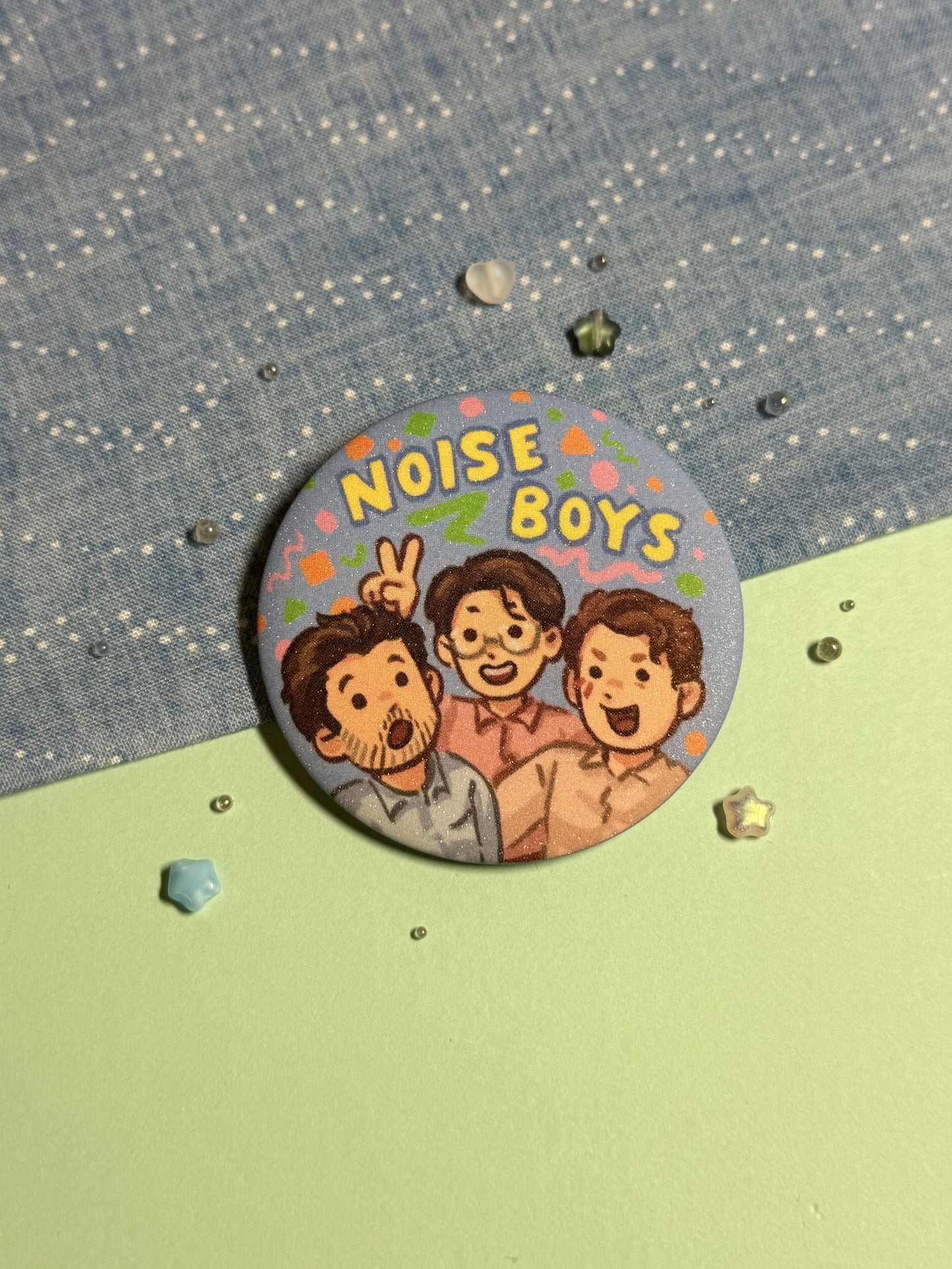 Noise Boys Button Pin