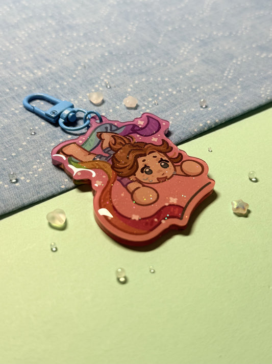 Kristen Dance Ribbon Keychain