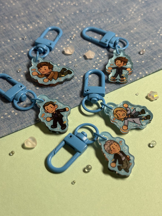 Fishy Dr Who Mini Keychains