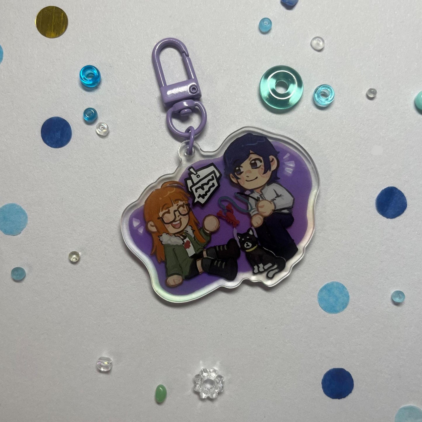 Yusuke & Futaba Persona 5 keychain