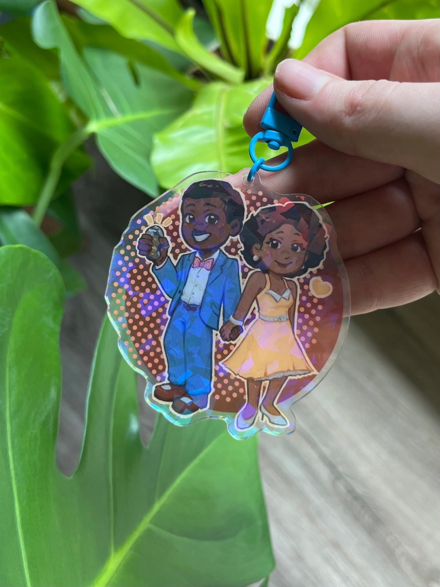 15th Doctor and Belinda Keychain