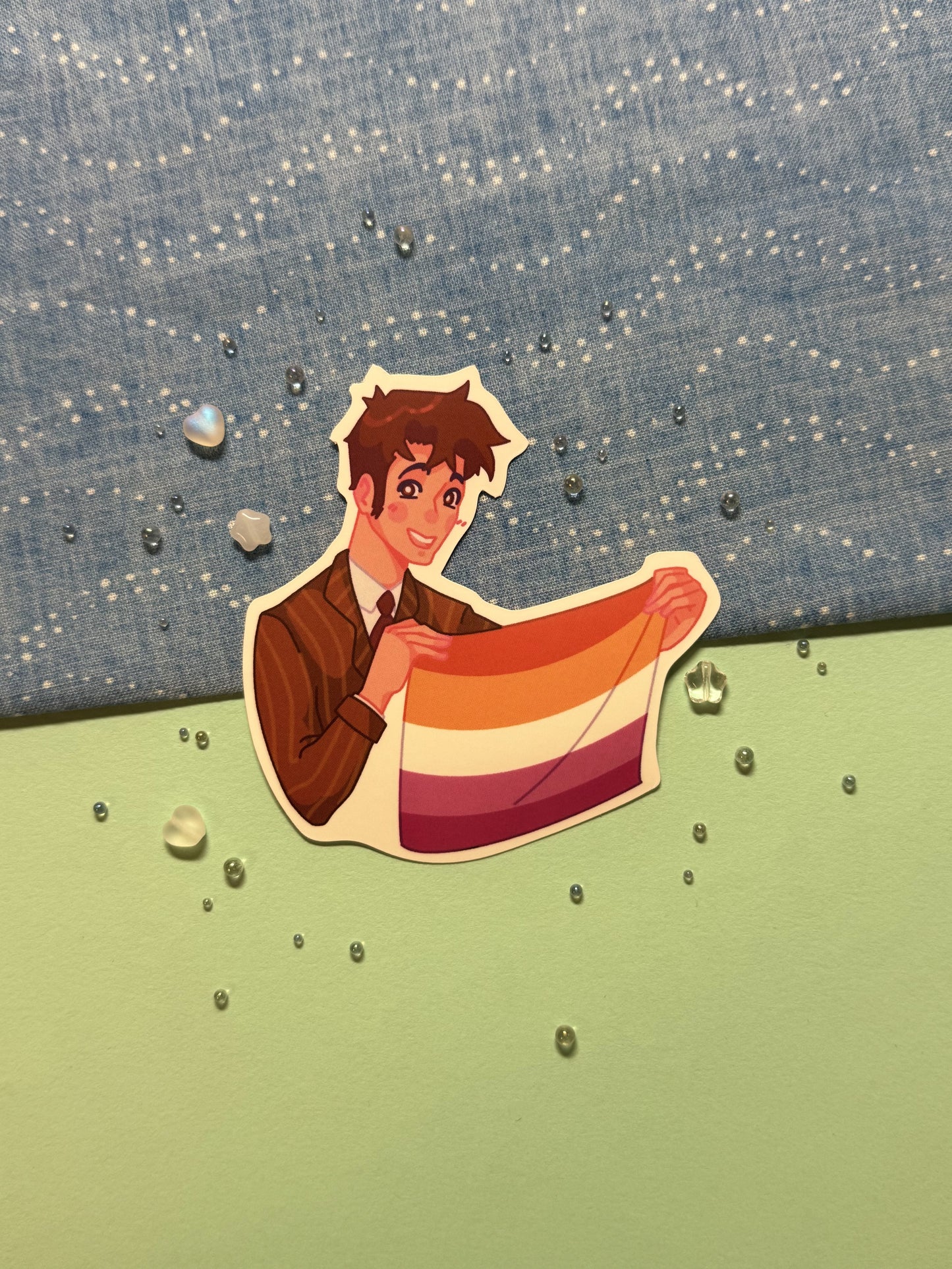 Tenth Doctor Pride Sticker