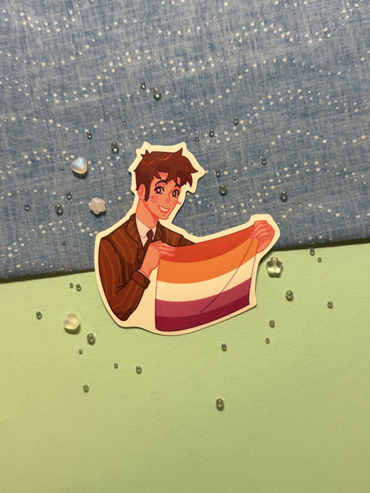 Tenth Doctor Pride Sticker
