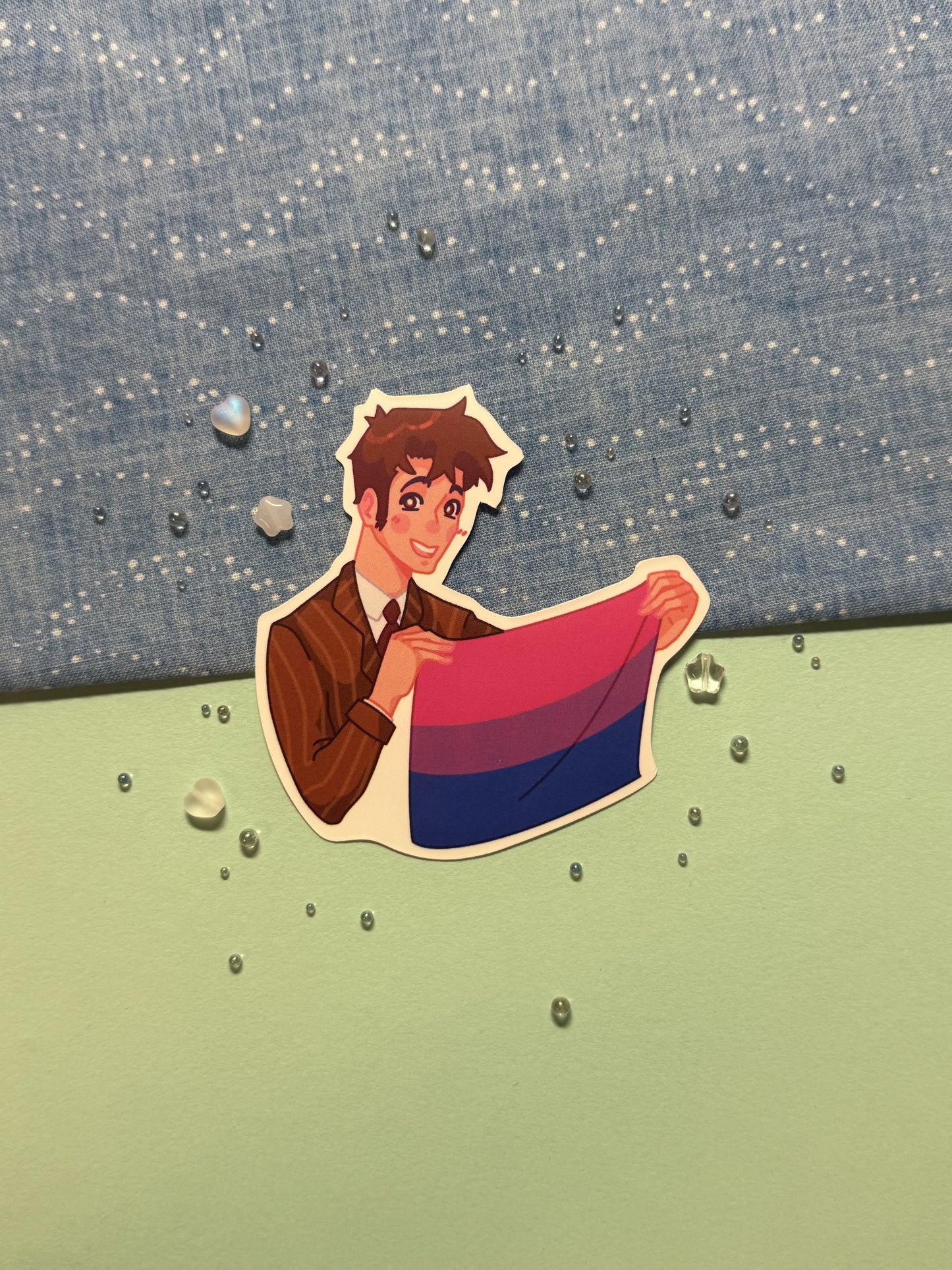 Tenth Doctor Pride Sticker