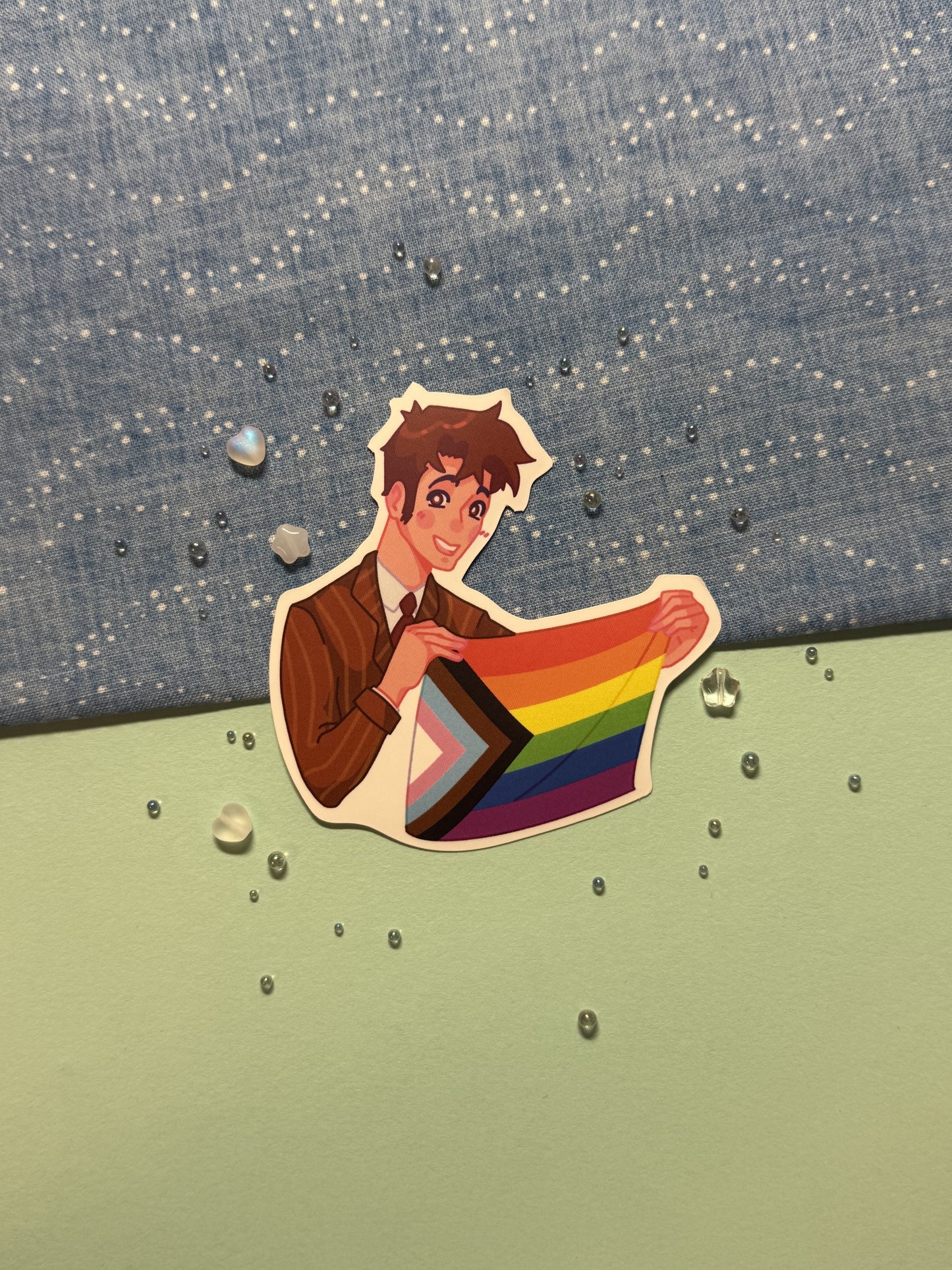 Tenth Doctor Pride Sticker