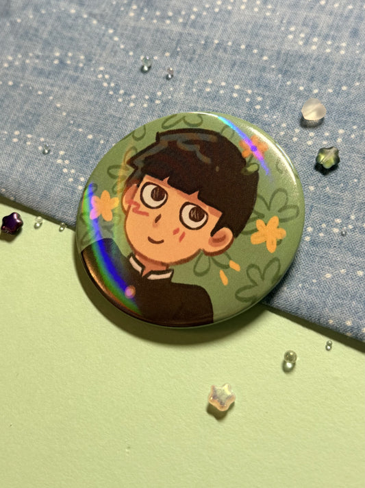 Mob Flower Button Pin