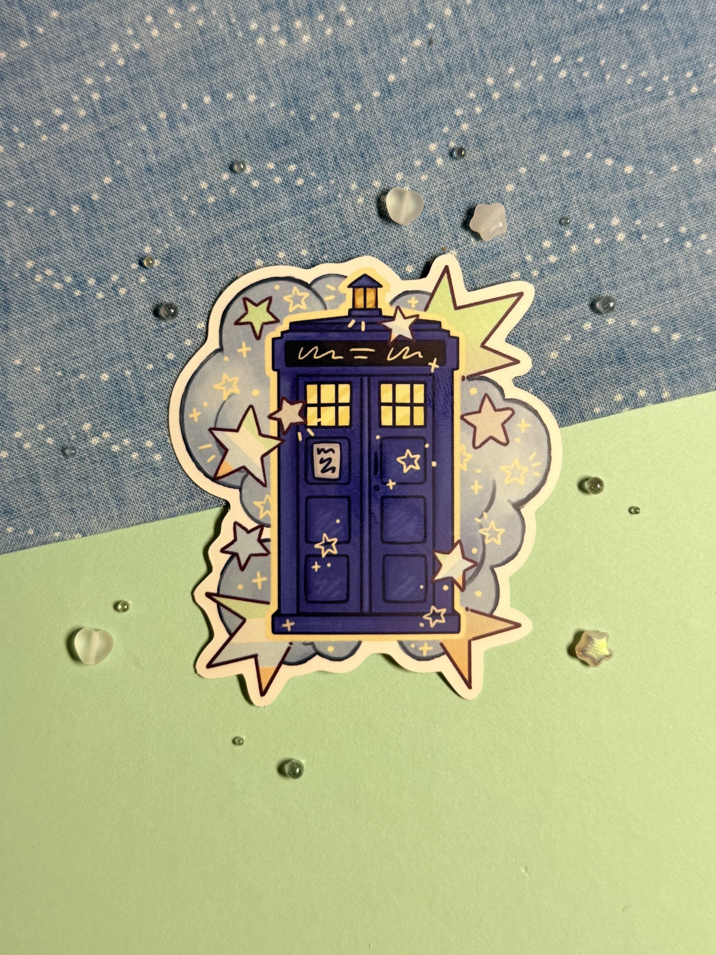 Pride Tardis Stickers