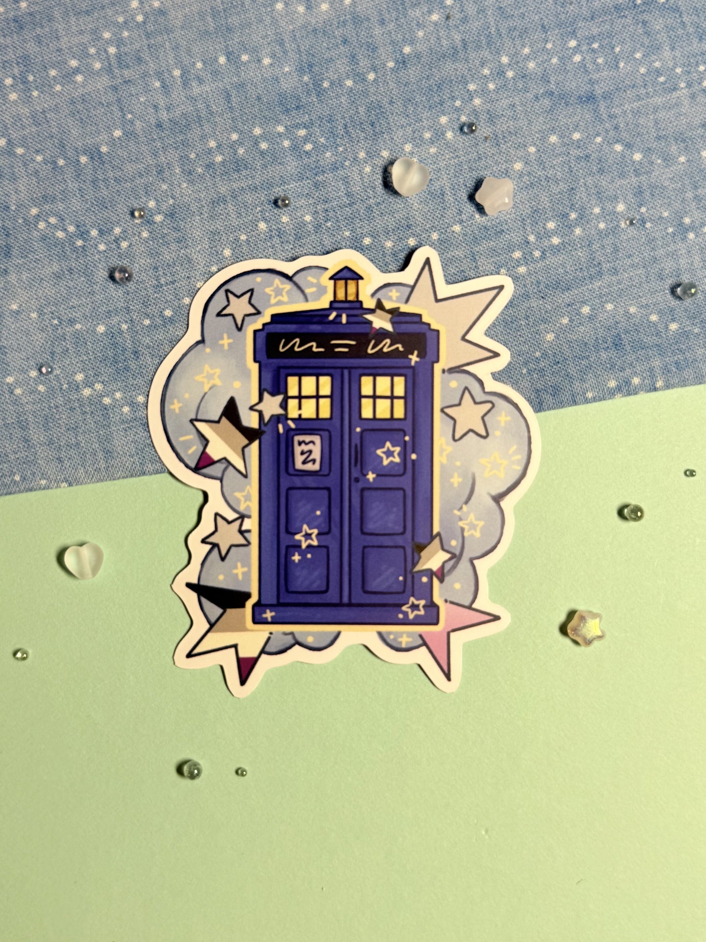 Pride Tardis Stickers