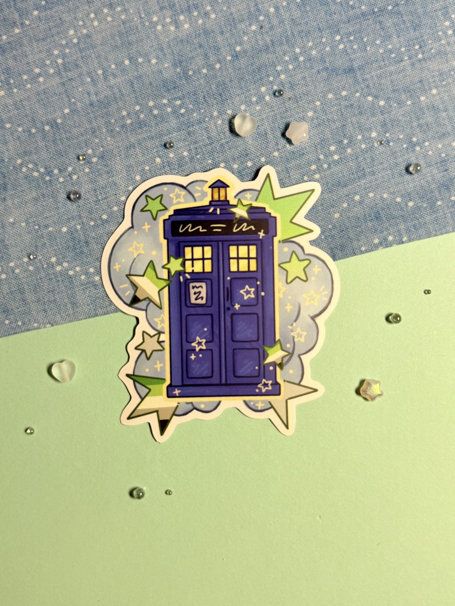 Pride Tardis Stickers