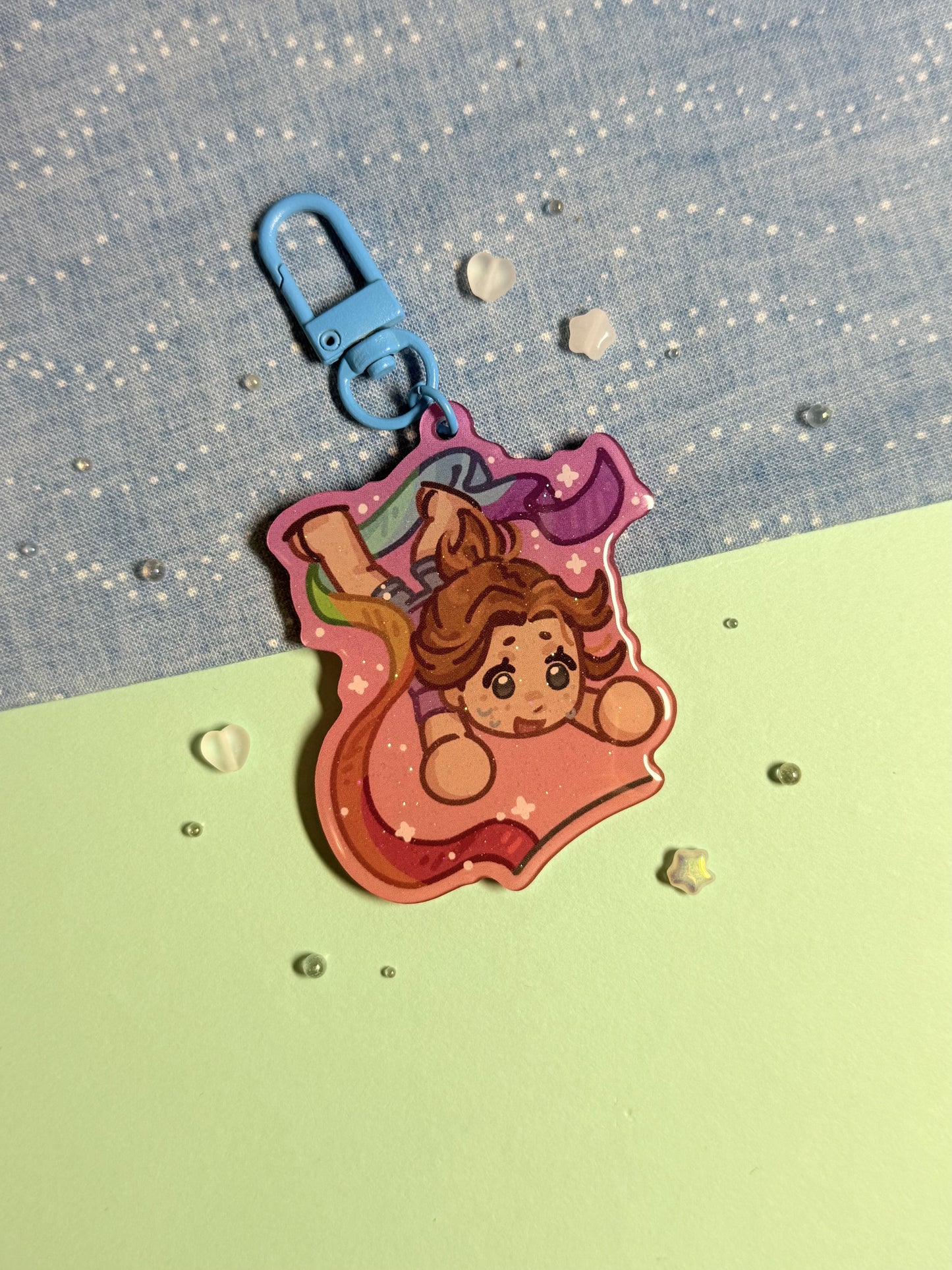 Kristen Dance Ribbon Keychain