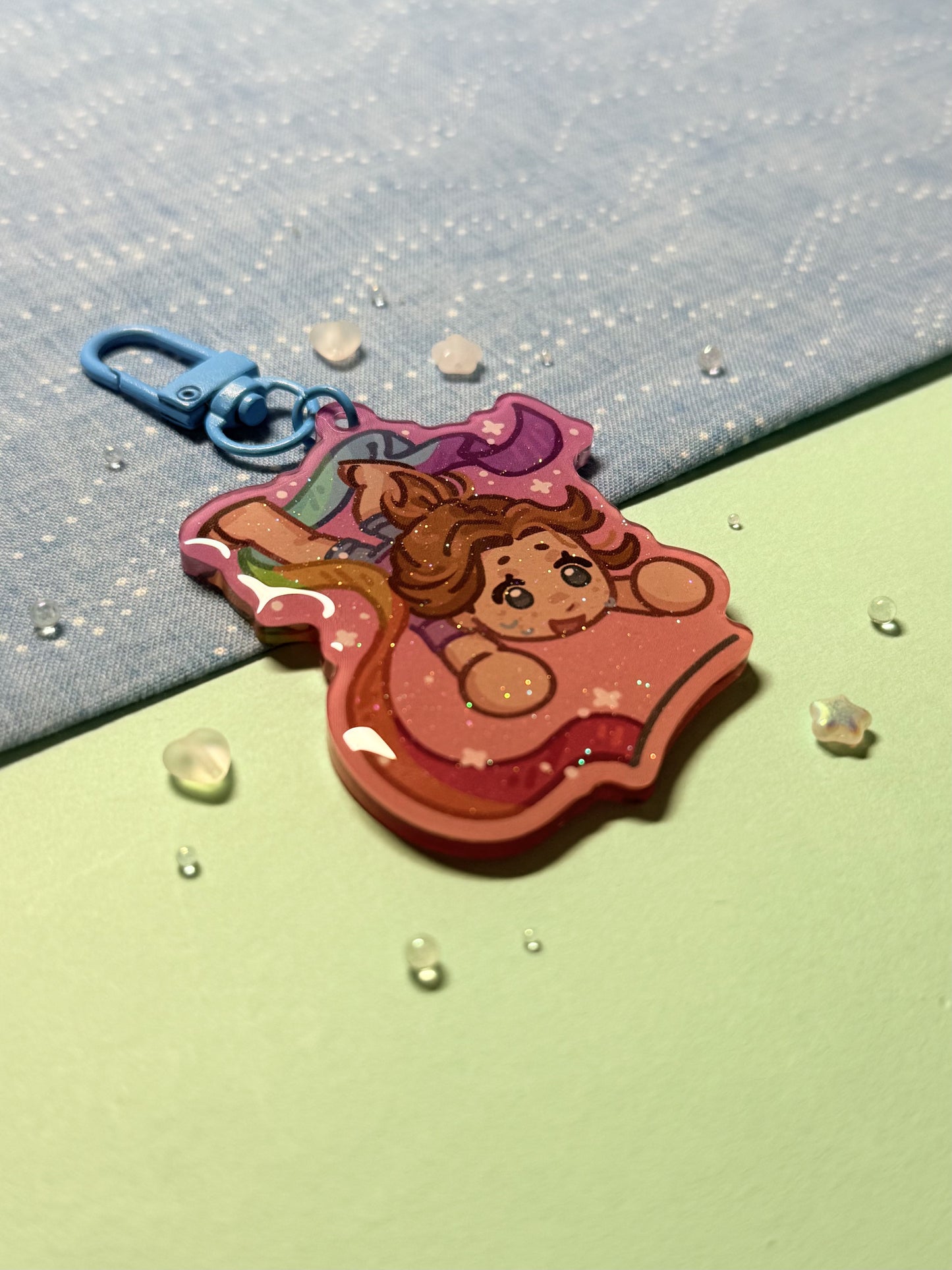 Kristen Dance Ribbon Keychain