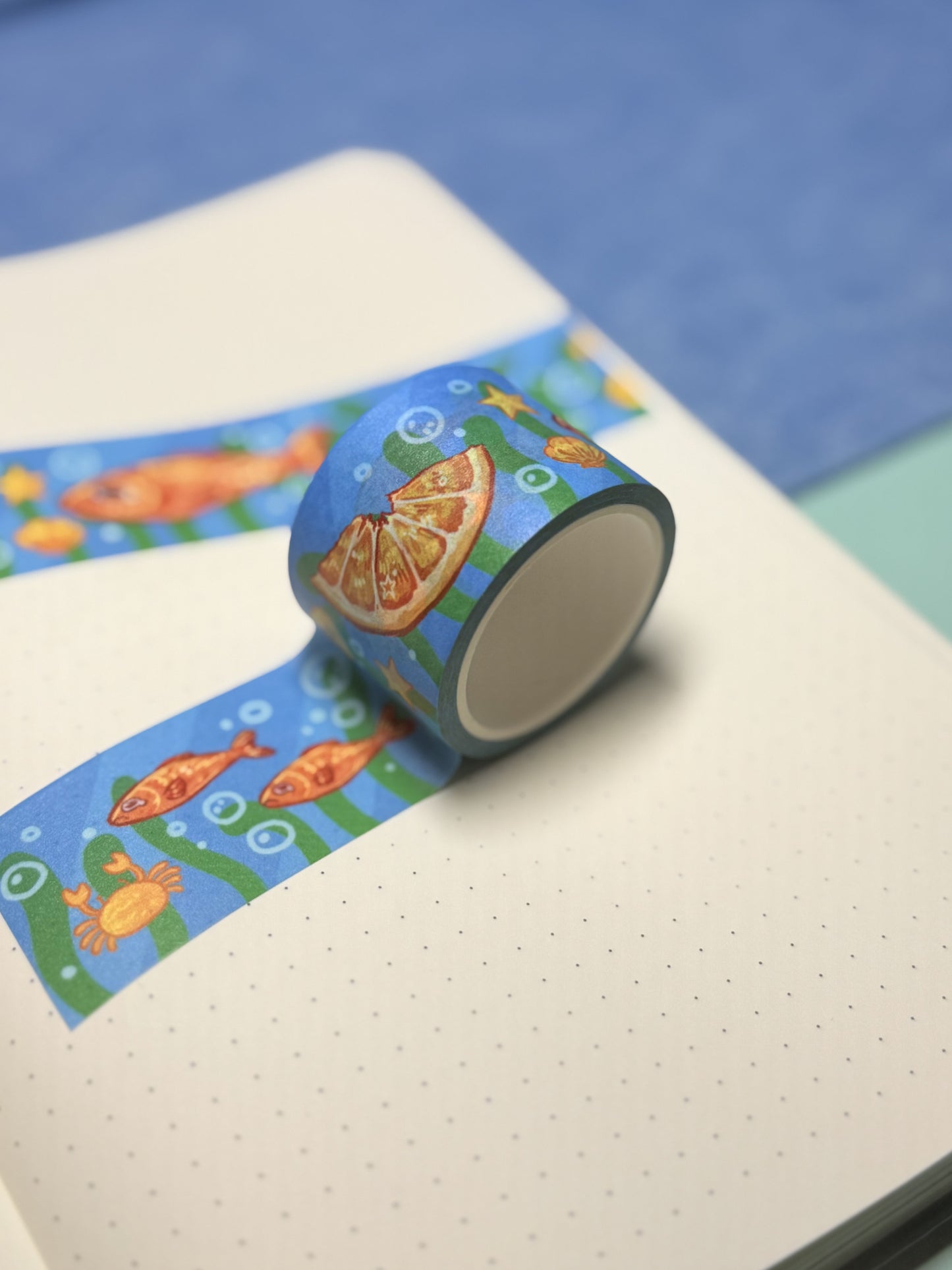 Orange Fishy Washi Tape