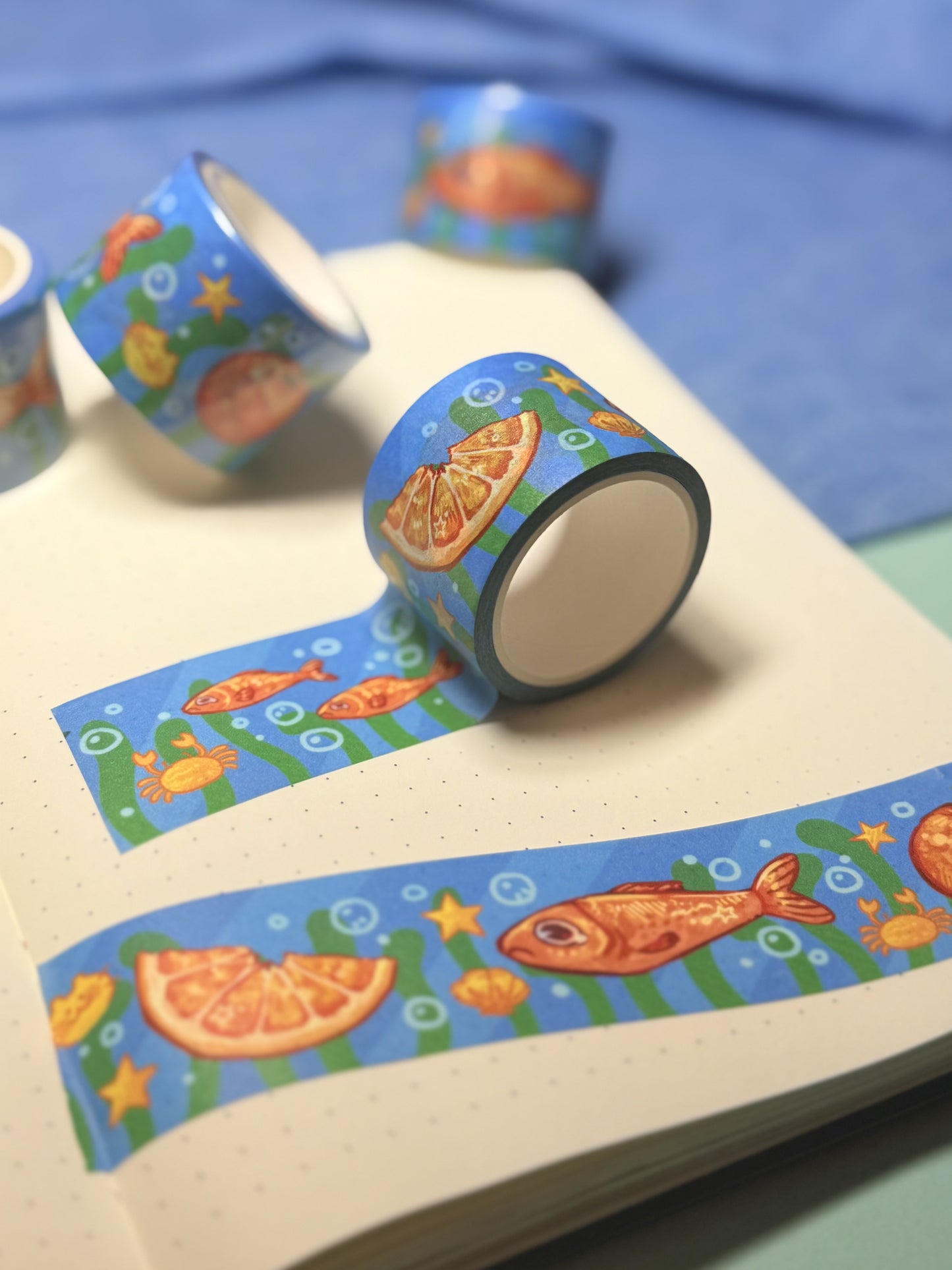 Orange Fishy Washi Tape