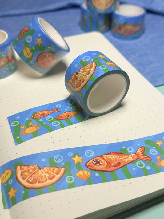 Orange Fishy Washi Tape