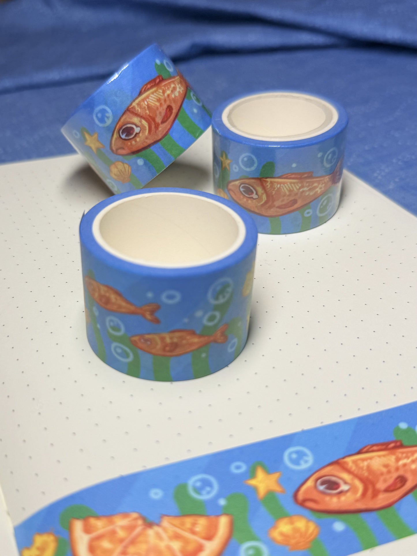 Orange Fishy Washi Tape