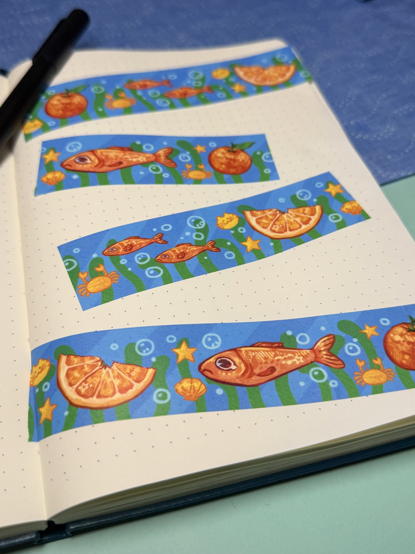 Orange Fishy Washi Tape