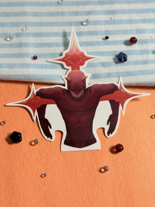Daredevil Cross Sticker
