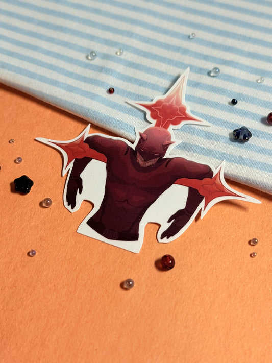 Daredevil Cross Sticker