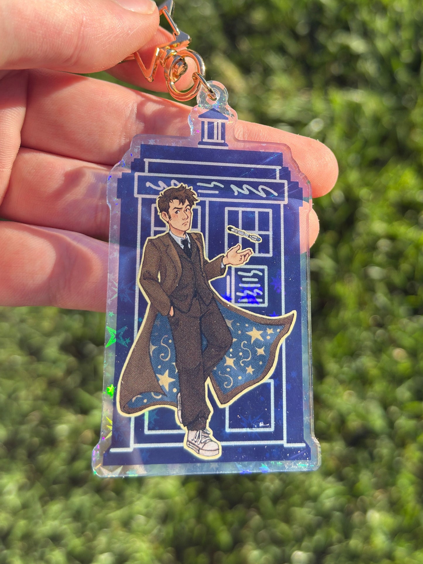 Tenth Doctor Tardis Keychain