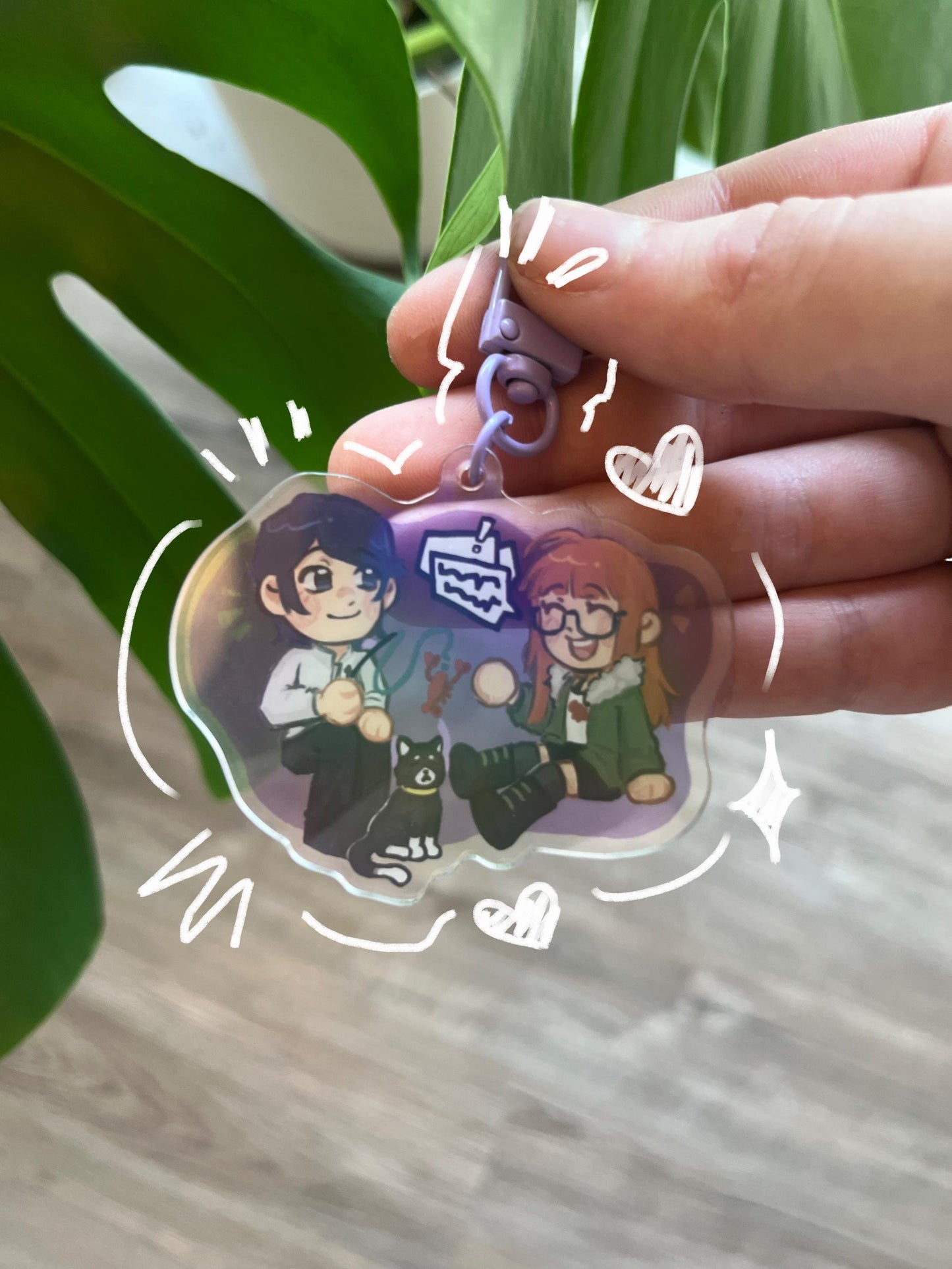 Yusuke & Futaba Persona 5 keychain