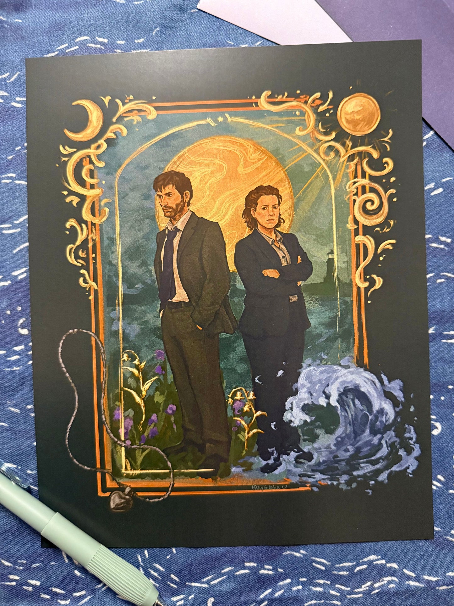 Large Alec and Ellie Print