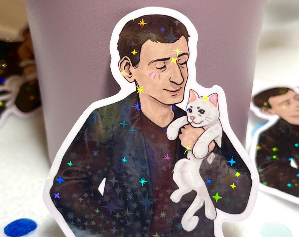 Ninth Doctor vinyl sticker