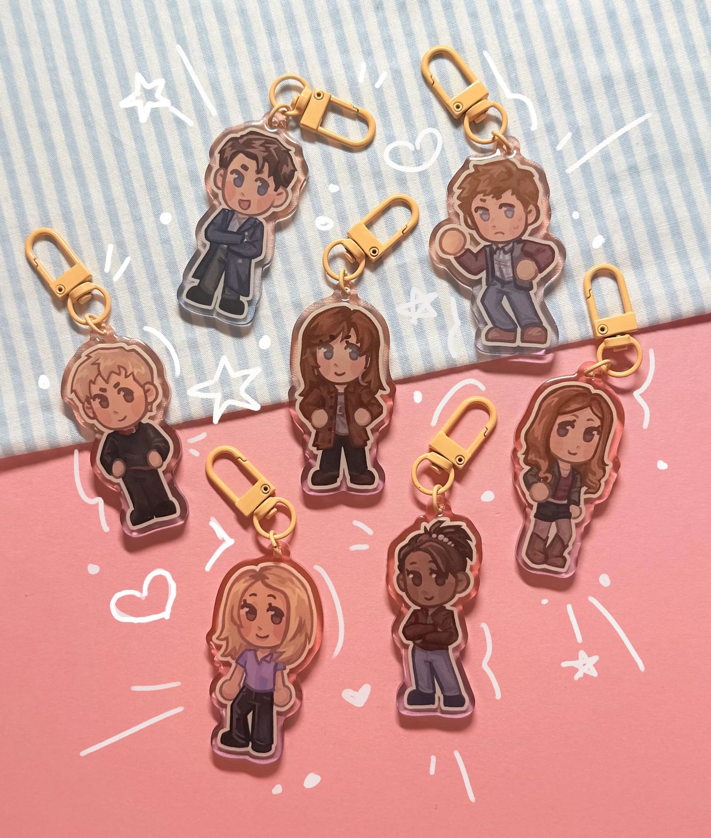 8-14 Dr Who Companion Keychains