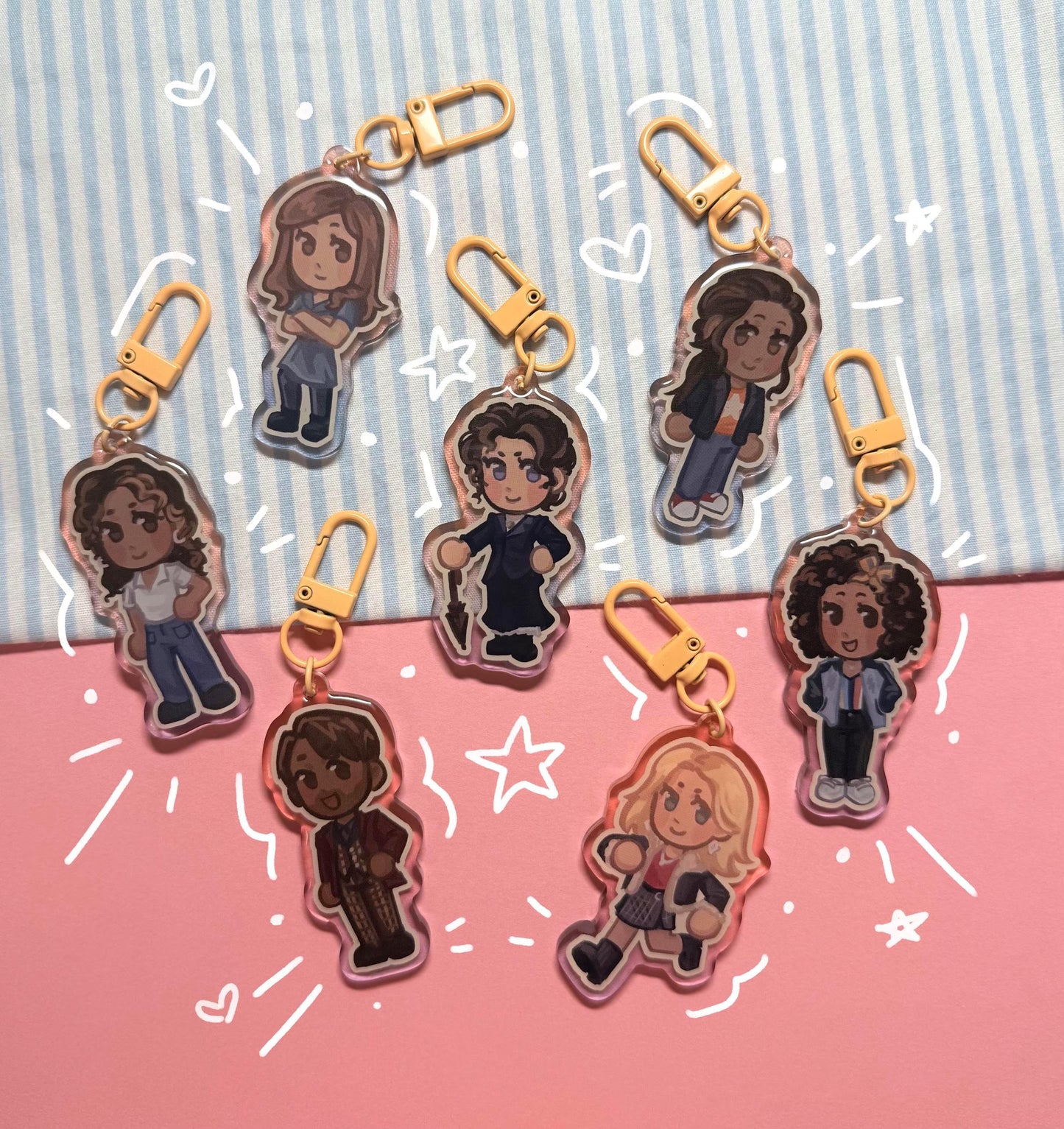16-21 Dr Who Companions Keychains