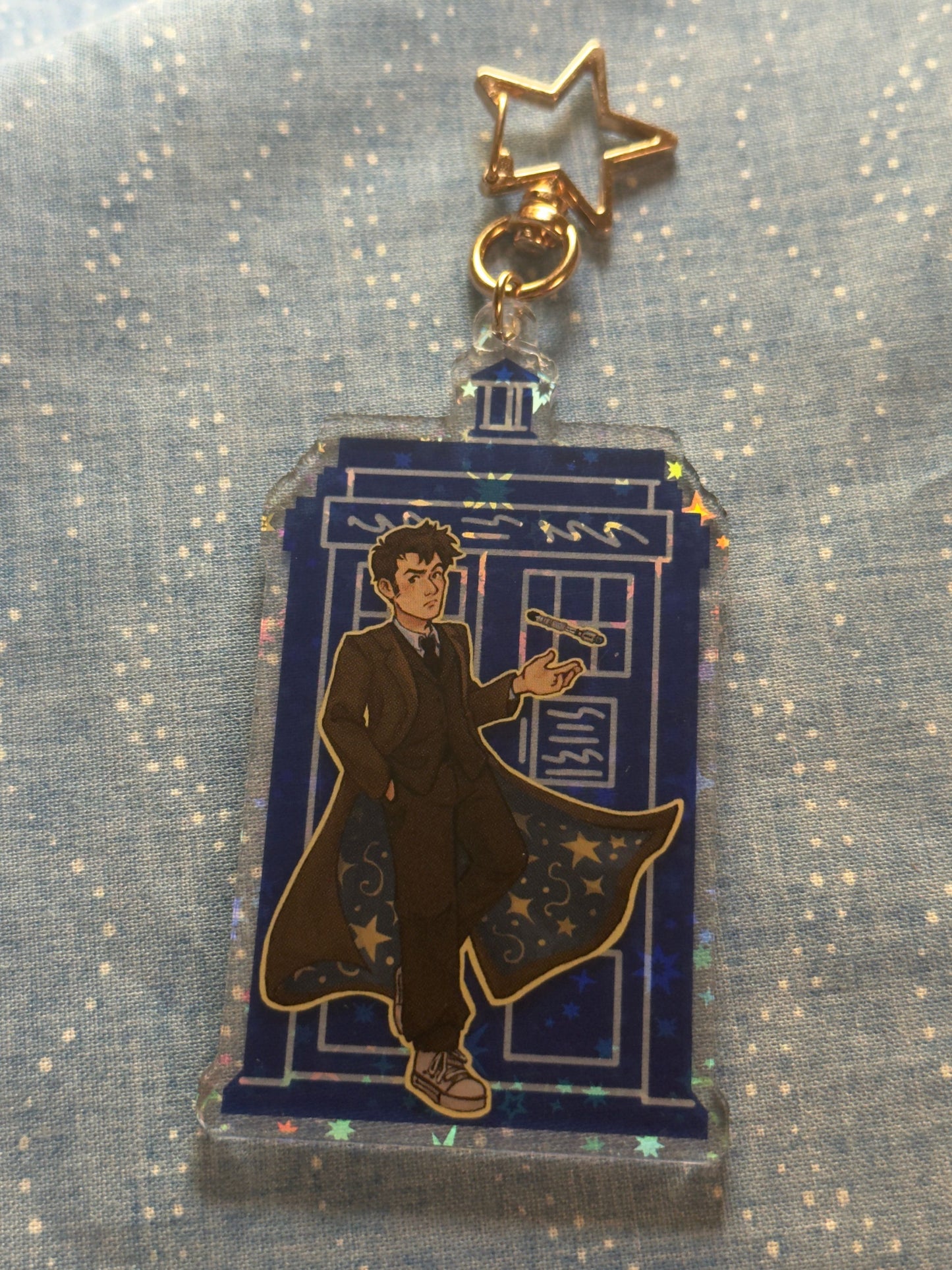 Tenth Doctor Tardis Keychain